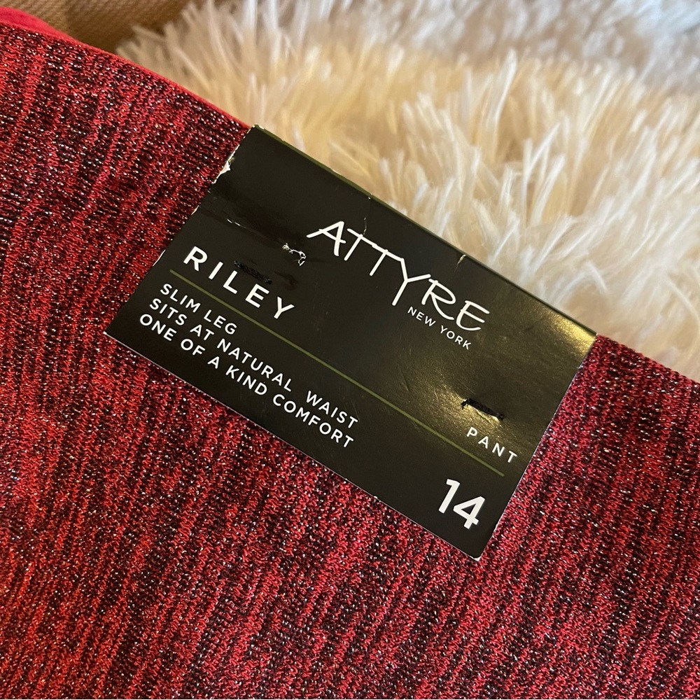 Attyre Red Wide Leg Riley Pants - Picture 7 of 7